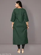 Floral Embroidered Cotton Blend Kurti for Women 