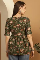 Cotton Printed Top for Women 