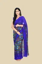 Trendy Georgette Saree with Blouse Piece For Women 