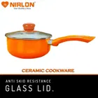 Aluminium Non Stick Sauce Pan with Glass Lid 