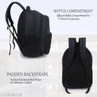 Nylon Backpack for Men & Women, Black