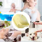 Silicone Soft Bath Body Brush With Shampoo Dispenser 
