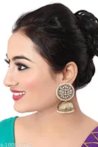Pearl Kundan Antiq Light Weight Jhumkee for Women 