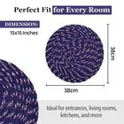 Alaqsa Cotton Mat [15 Inch] Pack of 5 Assorted Colour