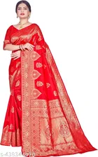 Banarasi Silk Zari Woven Saree for Women 