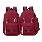 Combo of Korean Design PU Backpacks for Women & Girls 