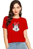 Half Sleeves Printed T-shirt for Women & Girls 