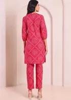 Rayon Printed Women's Kurta with Pant Set 