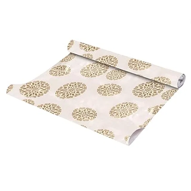 Laminated Non Woven Multipurpose Kitchen Cabinet Drawer Shelf Mat (Multicolor, 45x500 cm)