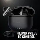 TECSOX Bullet S26 Wireless Earbuds – 30H Playtime, Deep Bass, 13mm Drivers, Crystal Clear Sound