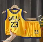 Hosiery Cotton Sleeveless T-Shirt with Pant Clothing Set for Kids 