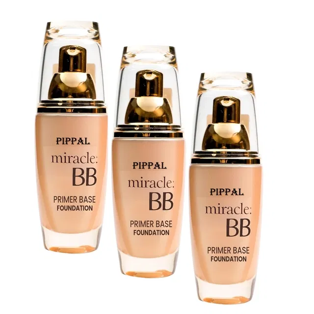 Pippal Mirecle B.B. Primer Base Foundation (60 ml, Pack of 3)