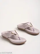 Solid Synthetic Flat Girls Sandals 