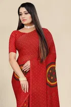 Georgette Printed Saree for Women 