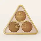3-In-1 Baked Blusher & Highlighter Palette 