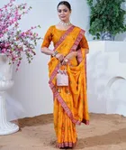 Georgette Bandhini Saree for Women 