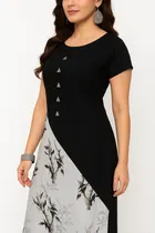 Crepe Printed Kurti for Women 