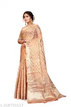 Organza Zari Woven Saree for Women 