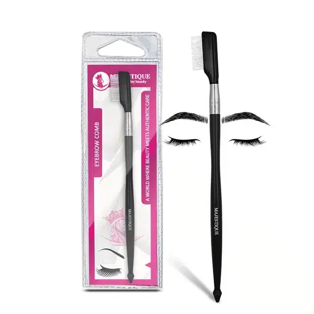 Majestique Steel Eyebrow Eyelash Comb Extension Brush (B-25)