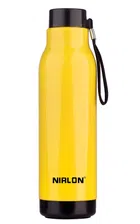 Nirlon PU Insulated Stainless Steel Water Bottles (Yellow, 480 ml)