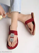 Solid Flat Sandals for Women 