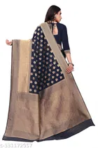 Chanderi Silk Zari Woven Saree for Women 