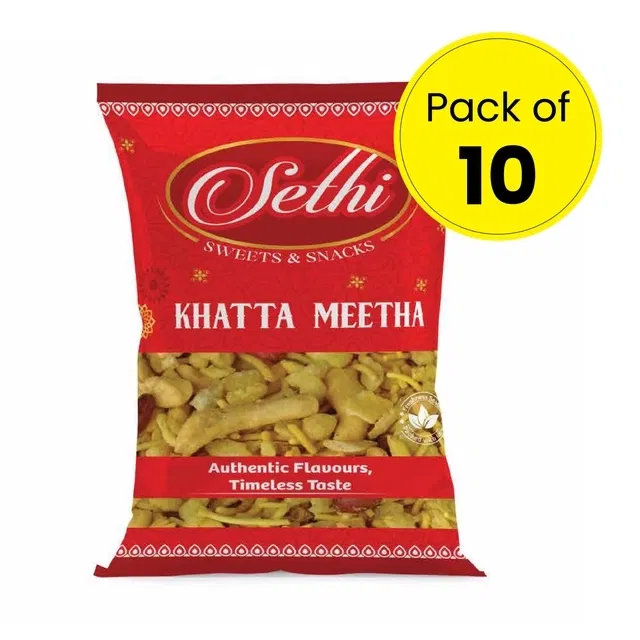 सेठी खट्टा मीठा 10X75ग्राम (पैक ऑफ 10)