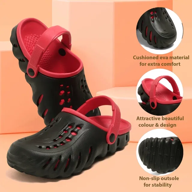 Clogs for Men (Red & Black)