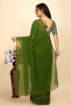 Georgette Woven Design Saree for Women 