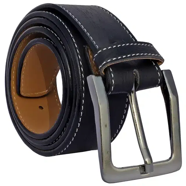 Synthetic Casual Belt for Men (Black)