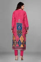 Rayon Slub Printed Kurti for Women 