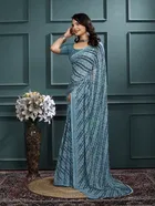 Georgette Printed Saree for Women 
