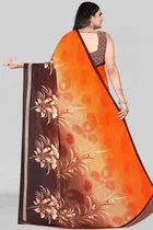Georgette Printed Saree for Women 
