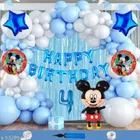 Mickey Mouse Theme 4th Happy Birthday Decoration Items For Girls, Multicolor, Pack of 112