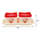 Fair Food Serving Tray, Storage Jar With Lid Set - 1pcs
