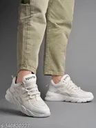 Solid Synthetic Sneakers for Women 