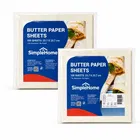सिंपलहोम फ़ूड रैपिंग शीट्स 2x100 Pcs [बय 1 गेट 1 फ्री]