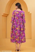 Rayon Kurti for Women, Pink 