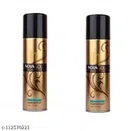 Nova Gold Professional Hair Spray (Gold, 200 ml) (Pack of 2)