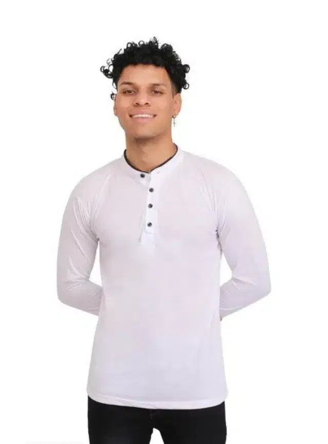 T-Shirt for Men (White, XL)