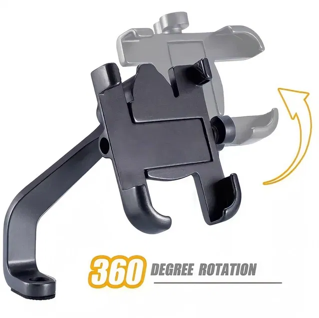 Immutable  Universal Bike Mount Holder Verson 2.0 Metal Body 360 Degree Bike Mobile Holder (Black)