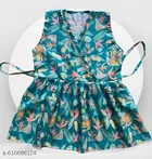 Rayon Slub Printed Clothing Set for Girls, Green, Pack of 1 