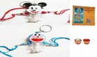 Plastic Light Rakhi with Vishnu Srotra for Kids 