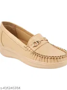 Shoetopia Solid Synthetic Loafers 