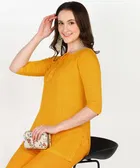 Rayon Solid Short Kurti for Women 