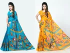 Khadi Silk Printed Saree for Women 