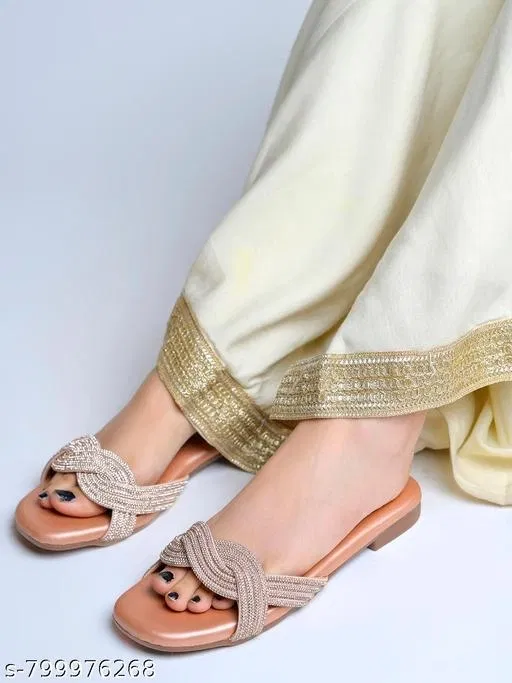 Shoetopia Flat Sandals Pink Size IND-3
