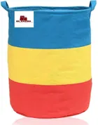 Canvas Laundry Basket,Multicolor,  