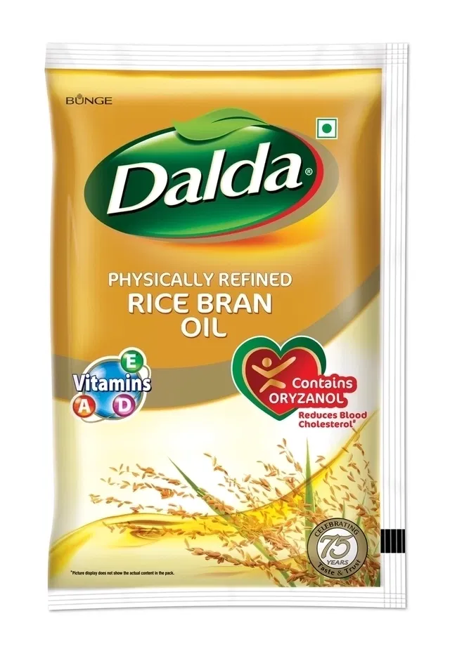 डालडा फिजिकली रिफाइंड राइस ब्रान ऑइल 840 g (पाउच)