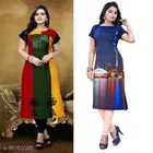 Crepe Printed Kurti for Women 